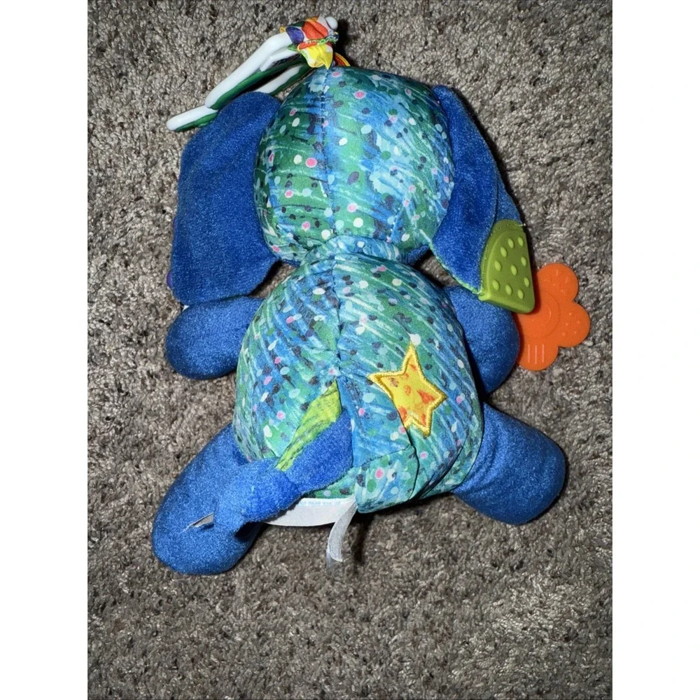 The World Of Eric Carle Hanging Elephant Plush Animal Rattle Teether 8